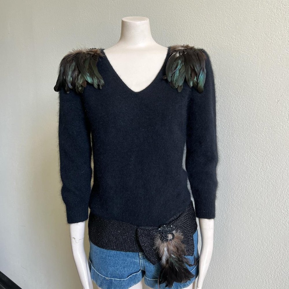 BASILIO M AVANT GARDE GOTH DARK SWEATER